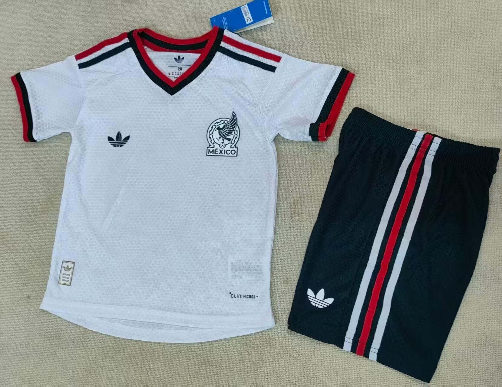 Kids-Mexico 2026 World Cup Away Soccer Jersey(Player)